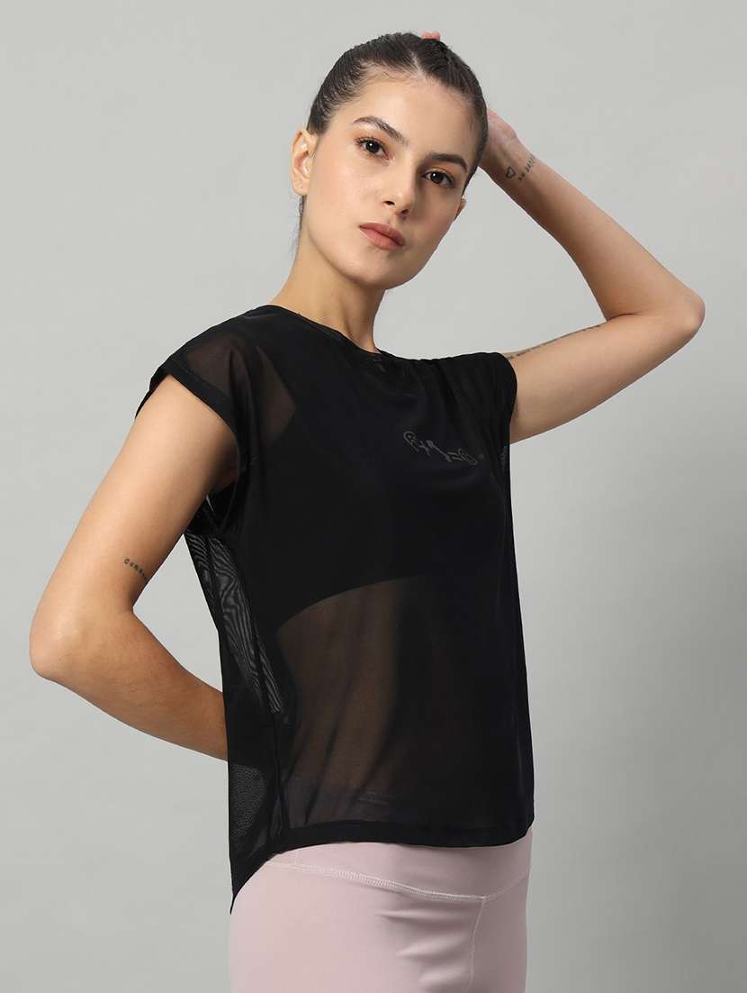 women typography printed relaxed fit dri-fit t-shirt - 21763080 -  Standard Image - 2