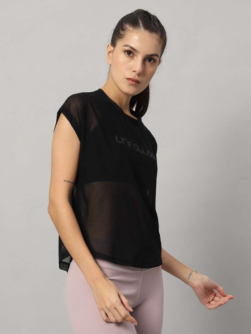 women typography printed relaxed fit dri-fit t-shirt - 21763086 -  Standard Image - 2