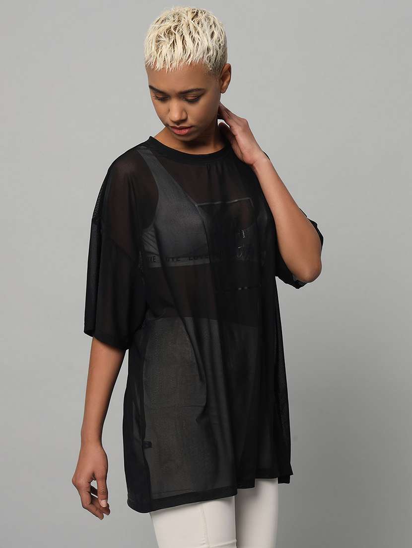 women typography printed relaxed fit dri-fit t-shirt - 21763118 -  Standard Image - 2