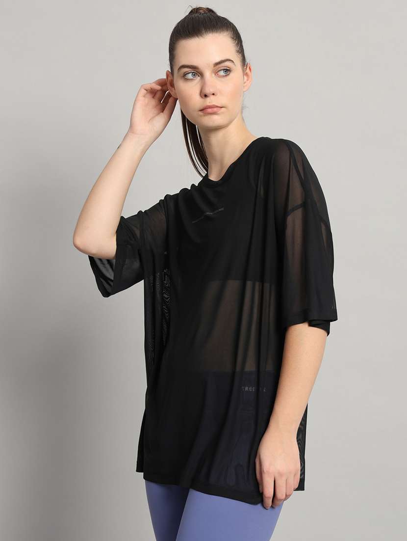 women typography printed relaxed fit dri-fit t-shirt - 21763153 -  Standard Image - 2