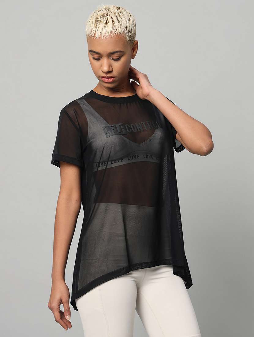 women typography printed relaxed fit dri-fit t-shirt - 21763212 -  Standard Image - 2