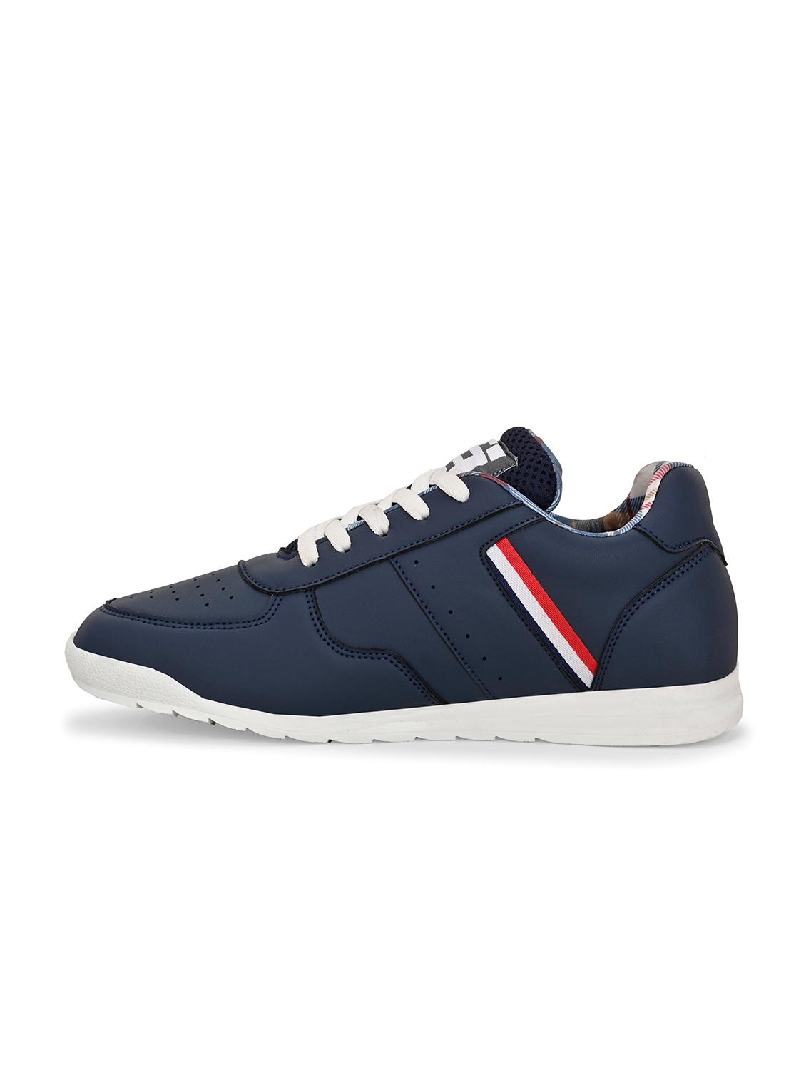 men navy blue lace up sneaker - 21763306 - Standard Image - 2