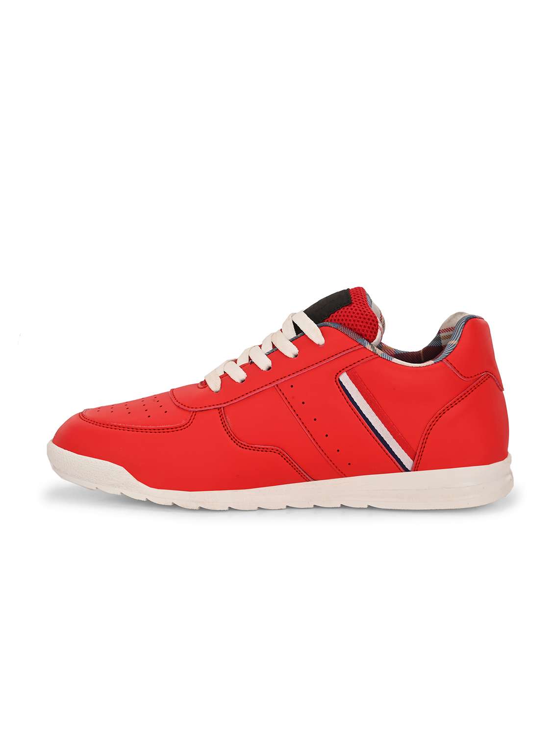men red lace up sneaker - 21763307 - Standard Image - 2