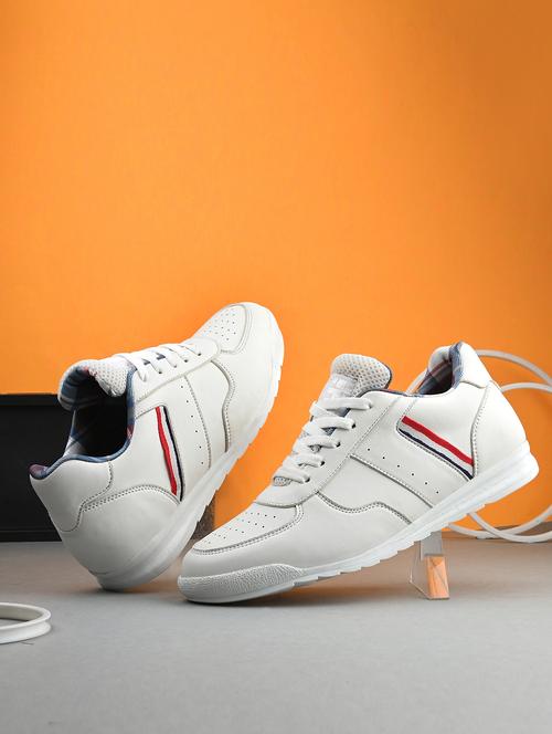 men white lace up sneaker - 21763308 - Standard Image - 0