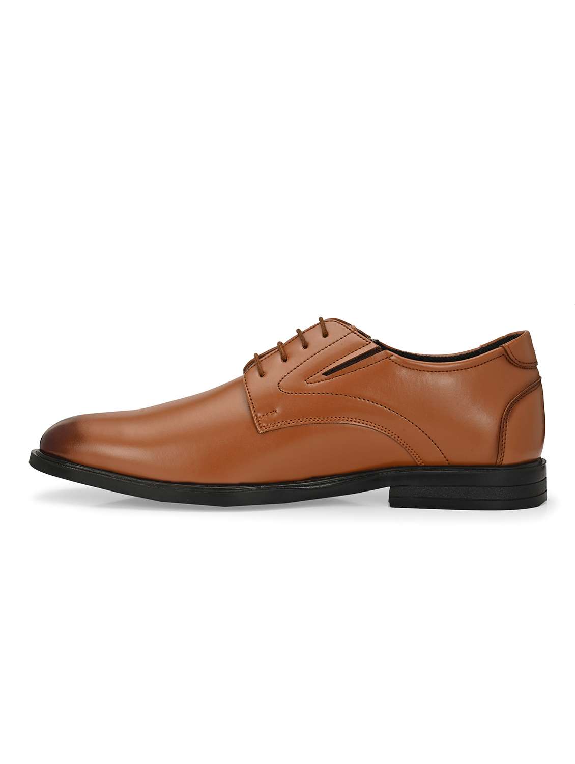 men tan lace-up derby - 21763311 -  Standard Image - 2