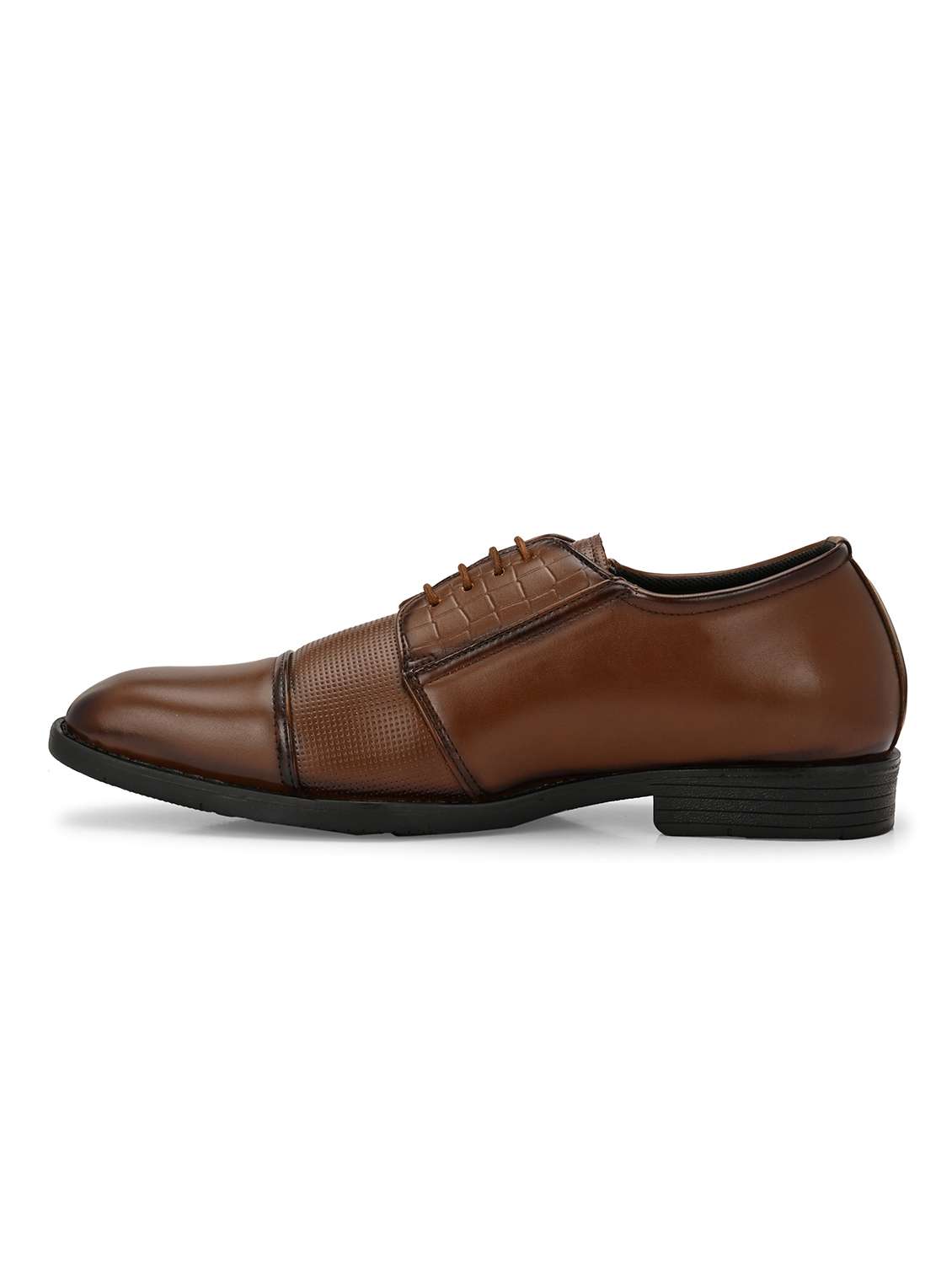 men tan lace-up derby - 21763314 -  Standard Image - 2