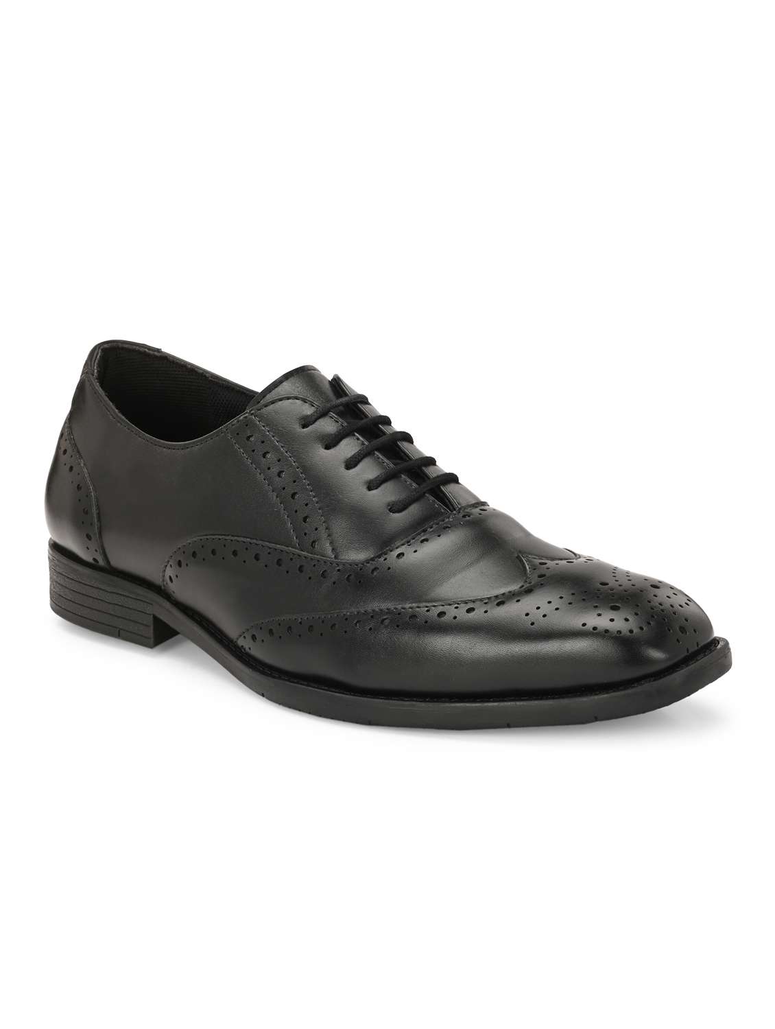 men black lace-up brouge - 21763321 -  Standard Image - 2