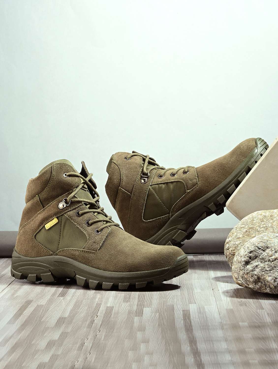 men green lace up hiking boot - 21763329 - Zoom Image - 0