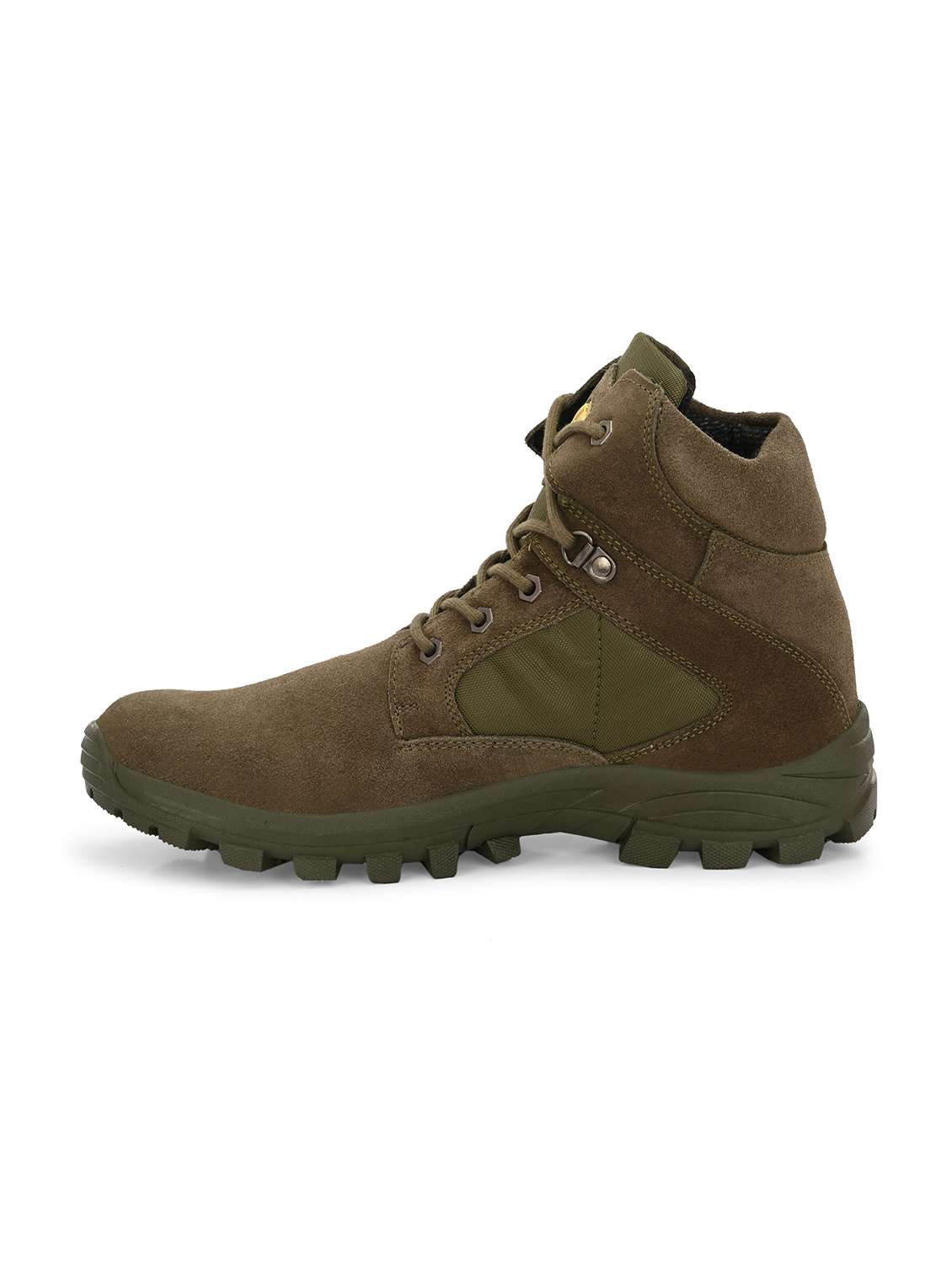 men green lace up hiking boot - 21763329 - Standard Image - 2