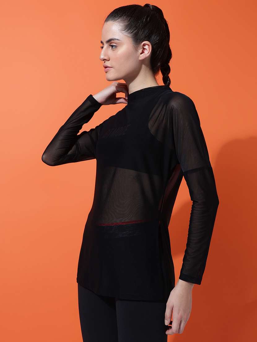 women printed see through sports t-shirt - 21763365 -  Standard Image - 2