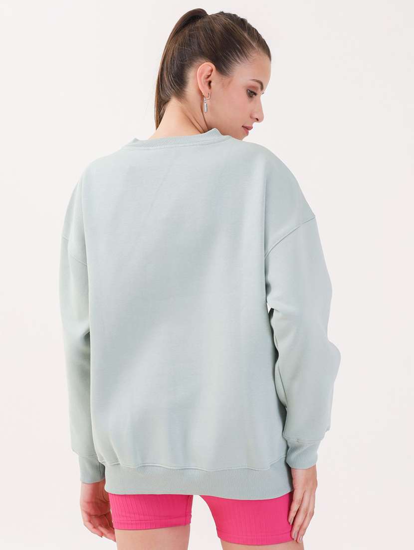 women printed long sleeves oversized sweatshirt - 21764116 -  Standard Image - 2