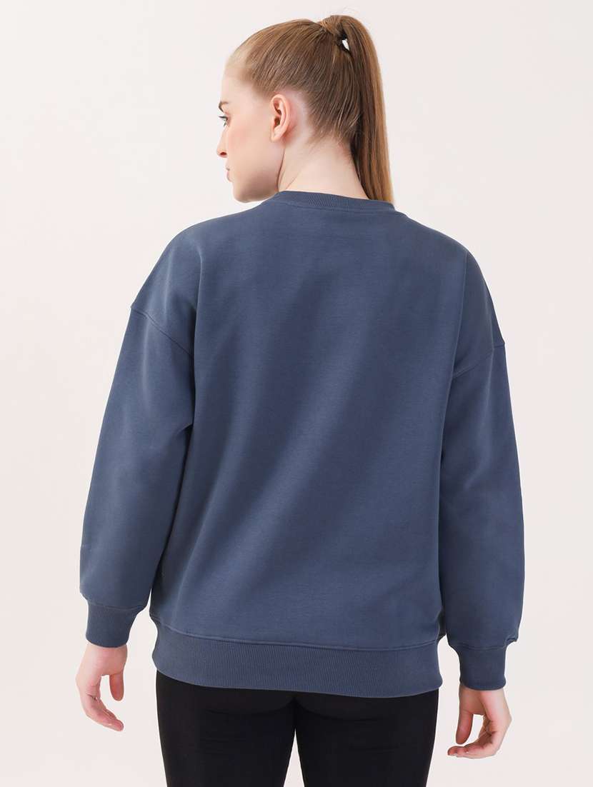 women printed long sleeves oversized sweatshirt - 21764127 -  Standard Image - 2