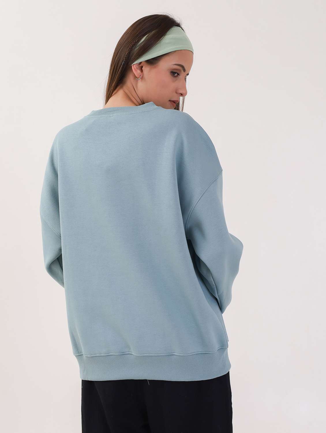 women long sleeve oversized sweatshirt - 21764138 -  Standard Image - 2