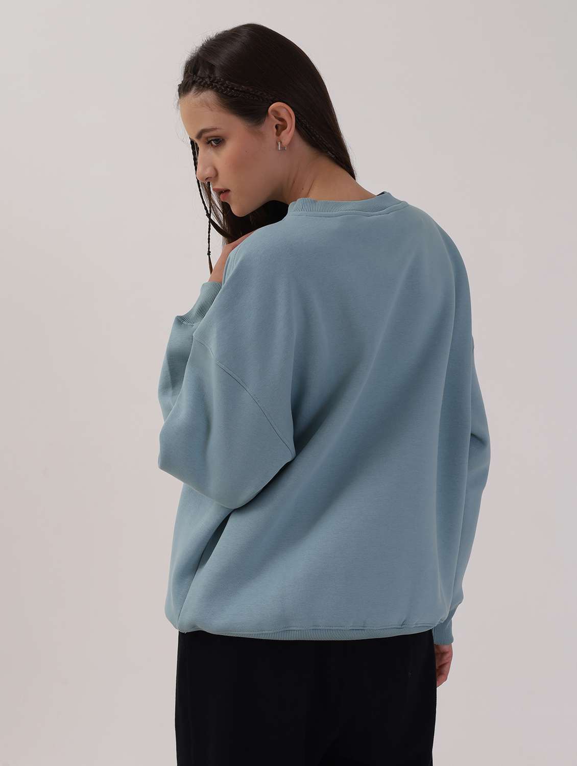 Women Long Sleeve Oversized Sweatshirt - 21764142 -  Standard Image - 2