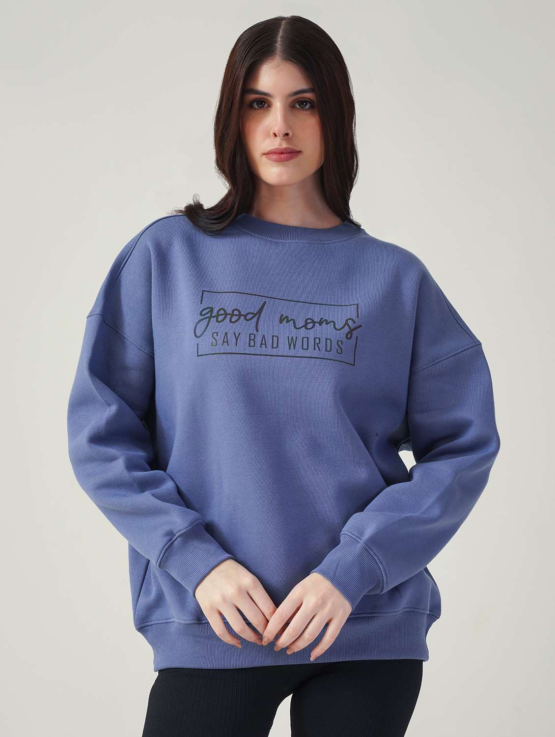 women long sleeve oversized sweatshirt
