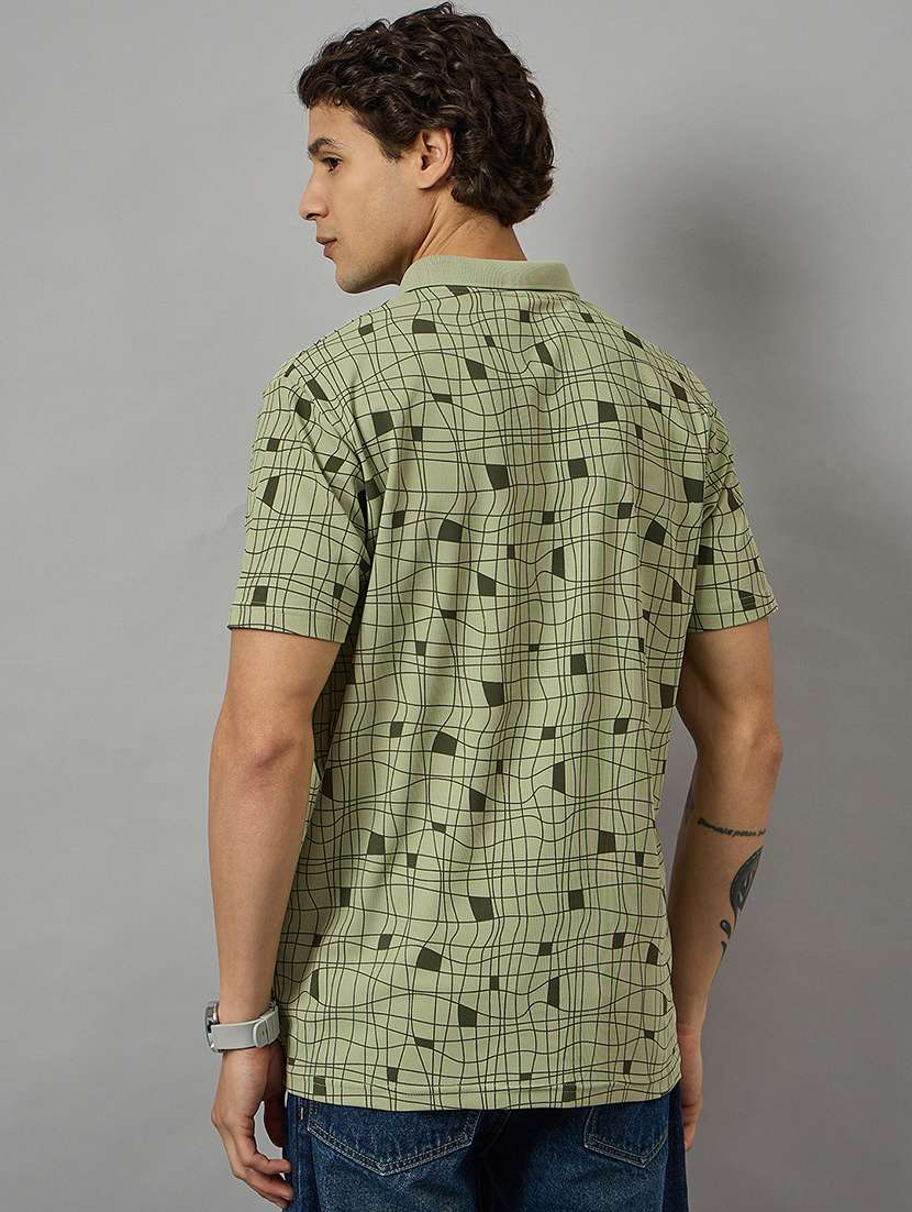 men pack of 2 printed regular fit polo t-shirt - 21764188 -  Standard Image - 2