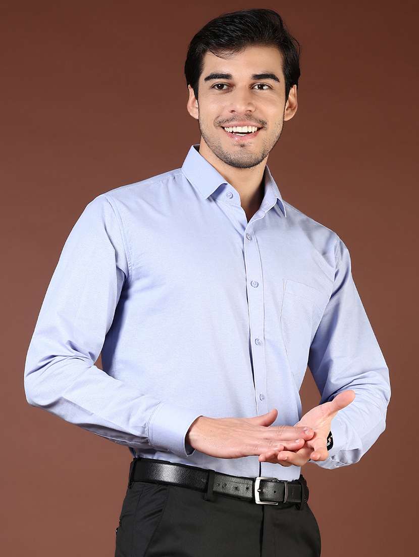 men solid long sleeve formal shirt - 21764337 -  Standard Image - 2