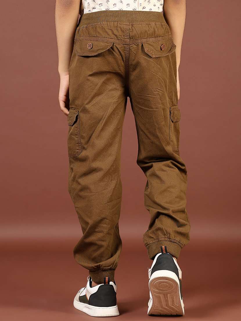 men solid mid rise relaxed fit cargo - 21764340 -  Standard Image - 2