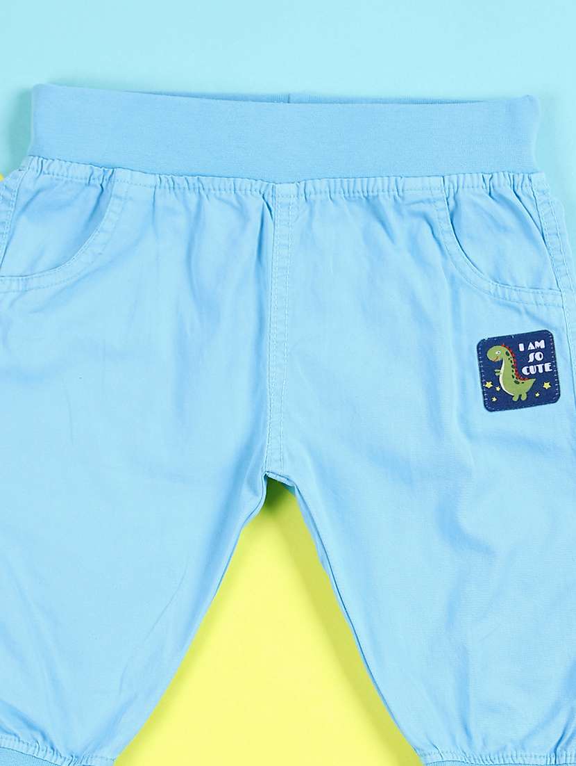 boys blue solid plain jogger - 21764586 -  Standard Image - 2