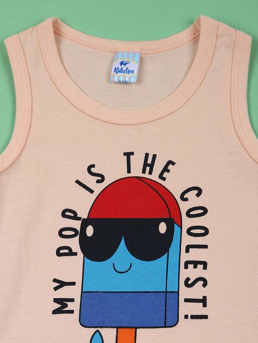 boys pack of 2 printed short & vest set - 21764593 -  Standard Image - 2