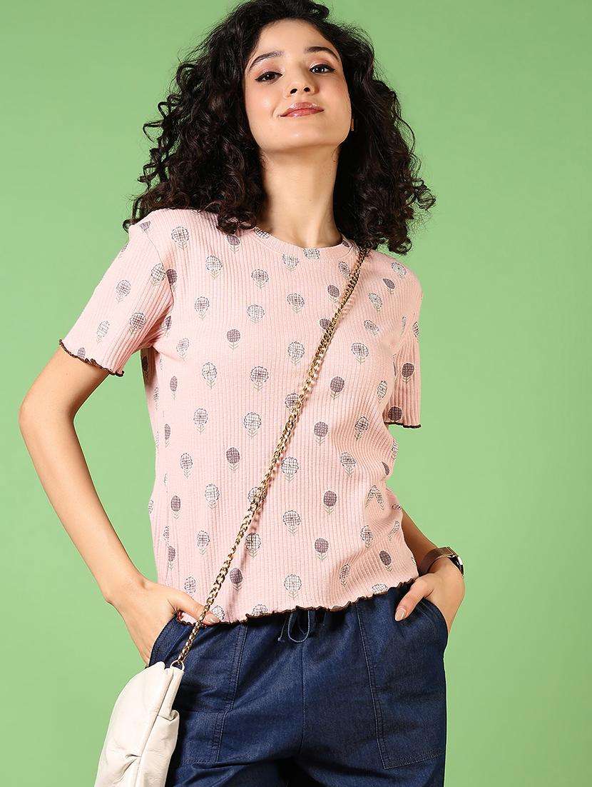 women printed short sleeves t-shirt