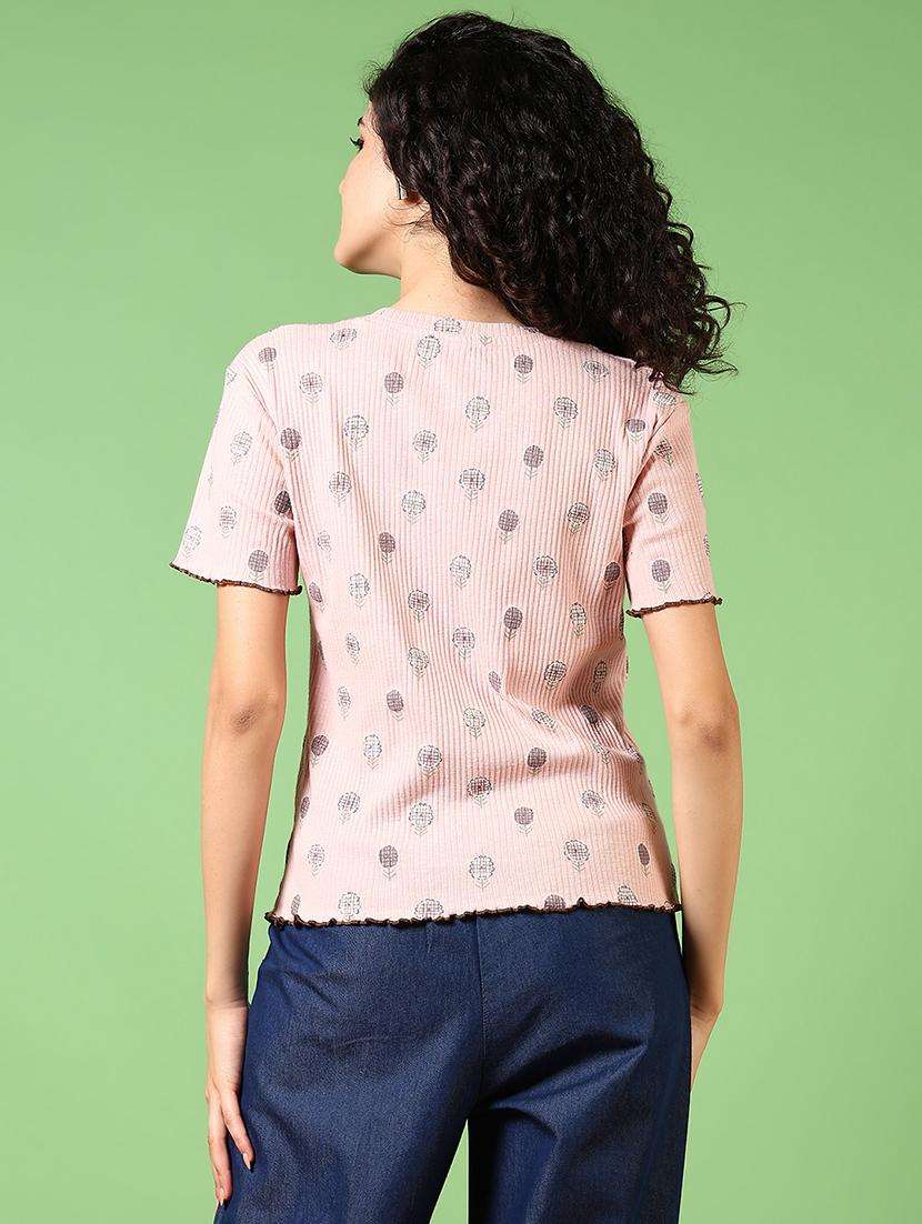 women printed short sleeves t-shirt - 21764621 -  Standard Image - 2