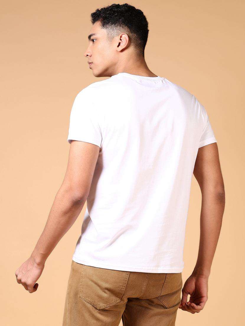 men solid short sleeves regular fit t-shirt - 21764649 -  Standard Image - 2