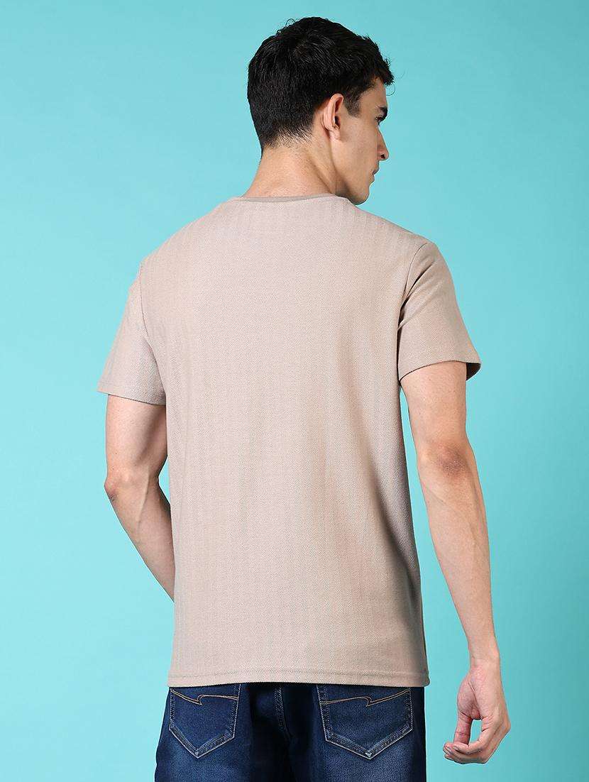 men solid short sleeves regular fit t-shirt - 21764674 -  Standard Image - 2