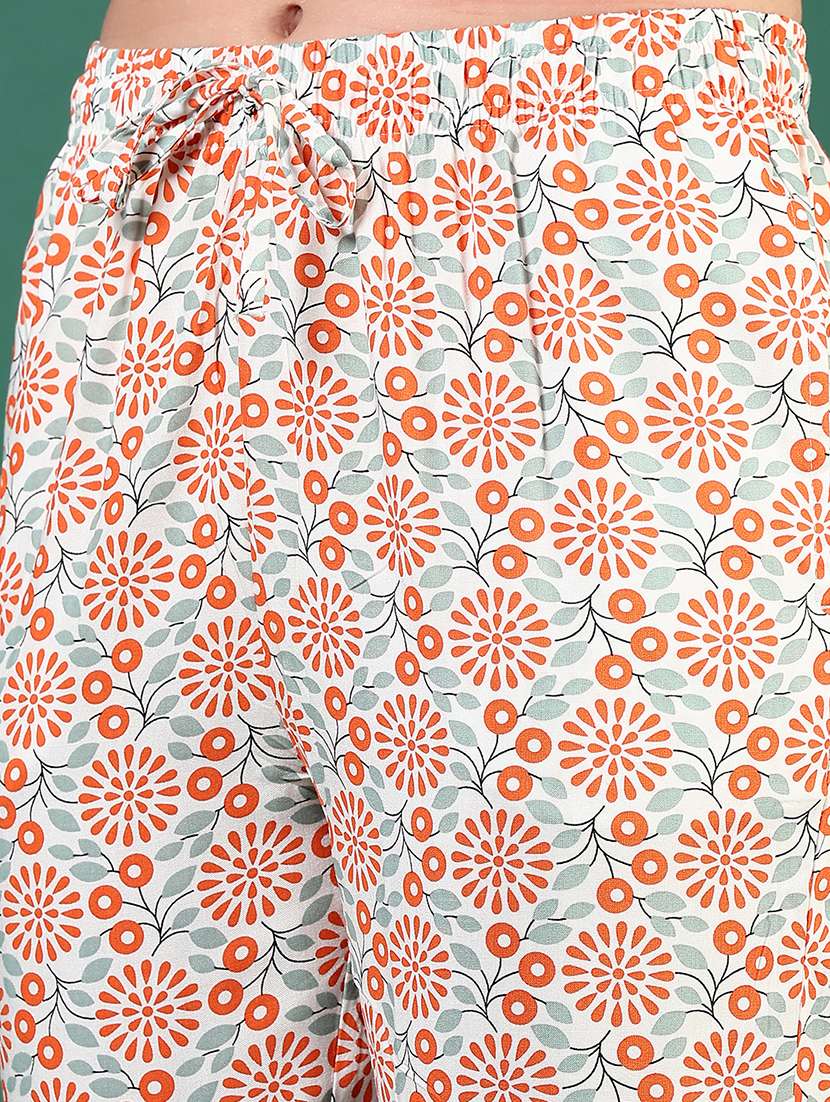 women printed low rise loungewear pajamas - 21764688 -  Standard Image - 2