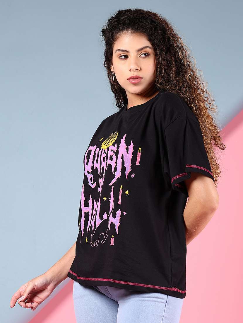 women printed short sleeve regular fit t-shirt - 21764731 -  Standard Image - 2