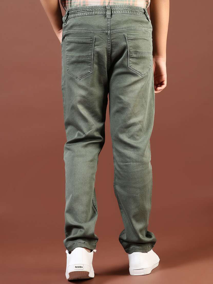 boys solid mid rise slim fit jean - 21764745 - Standard Image - 2