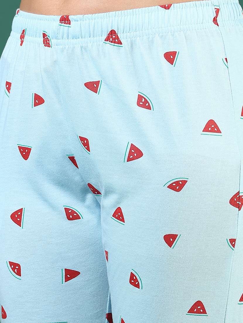 women printed low rise loungewear pajamas - 21764768 -  Standard Image - 2