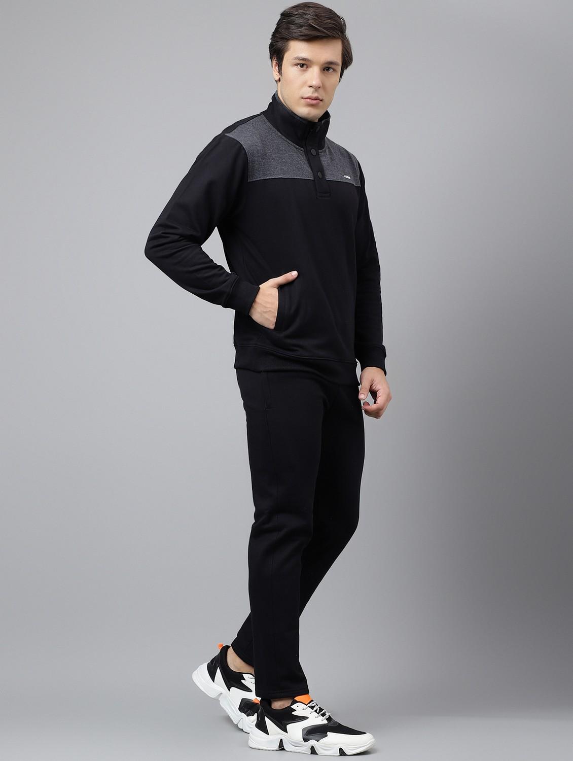 black cotton track suit - 21764997 - Standard Image - 2