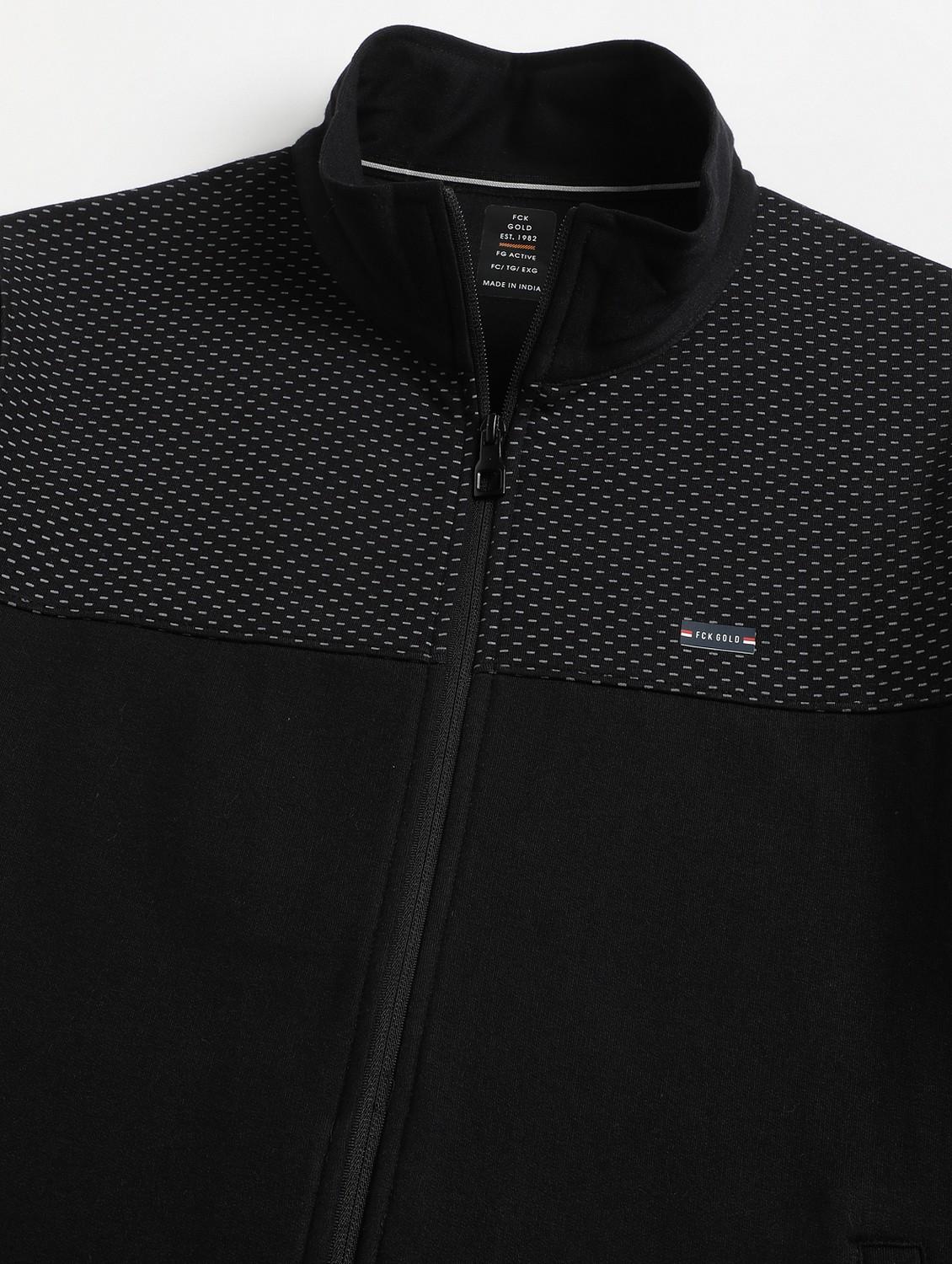 black cotton track suit - 21765001 - Standard Image - 7