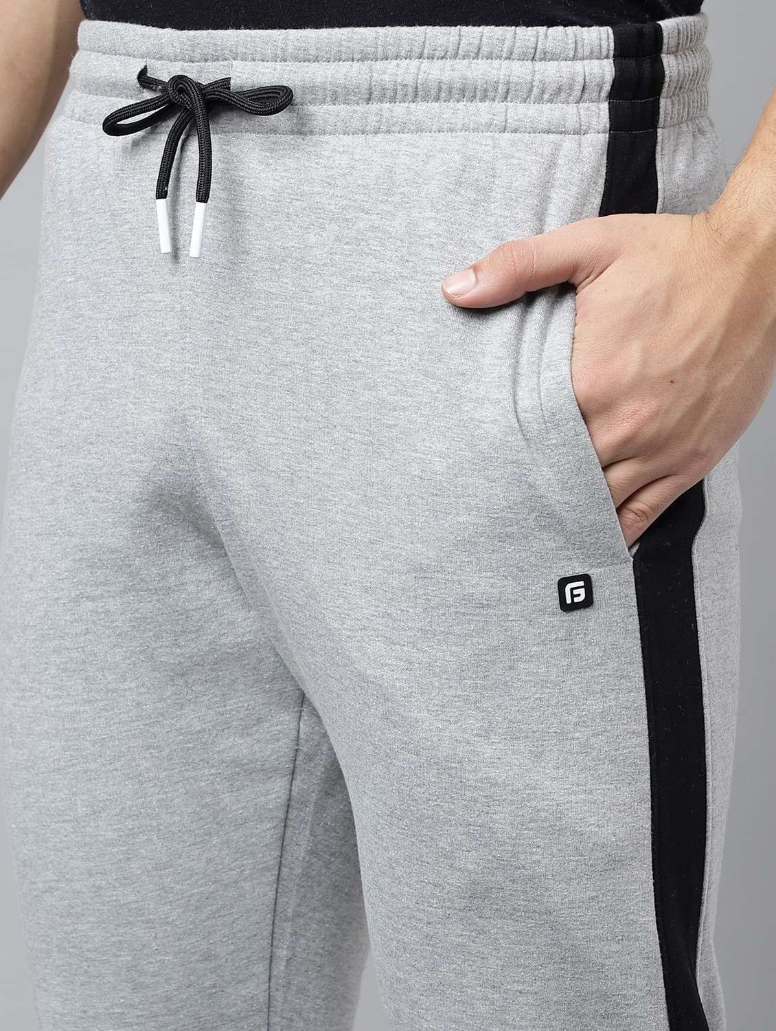 men solid stand collar full length track suit - 21765008 -  Standard Image - 7