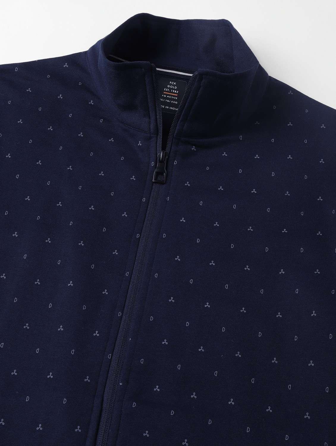 men printed stand collar full length track suit - 21765026 -  Standard Image - 7