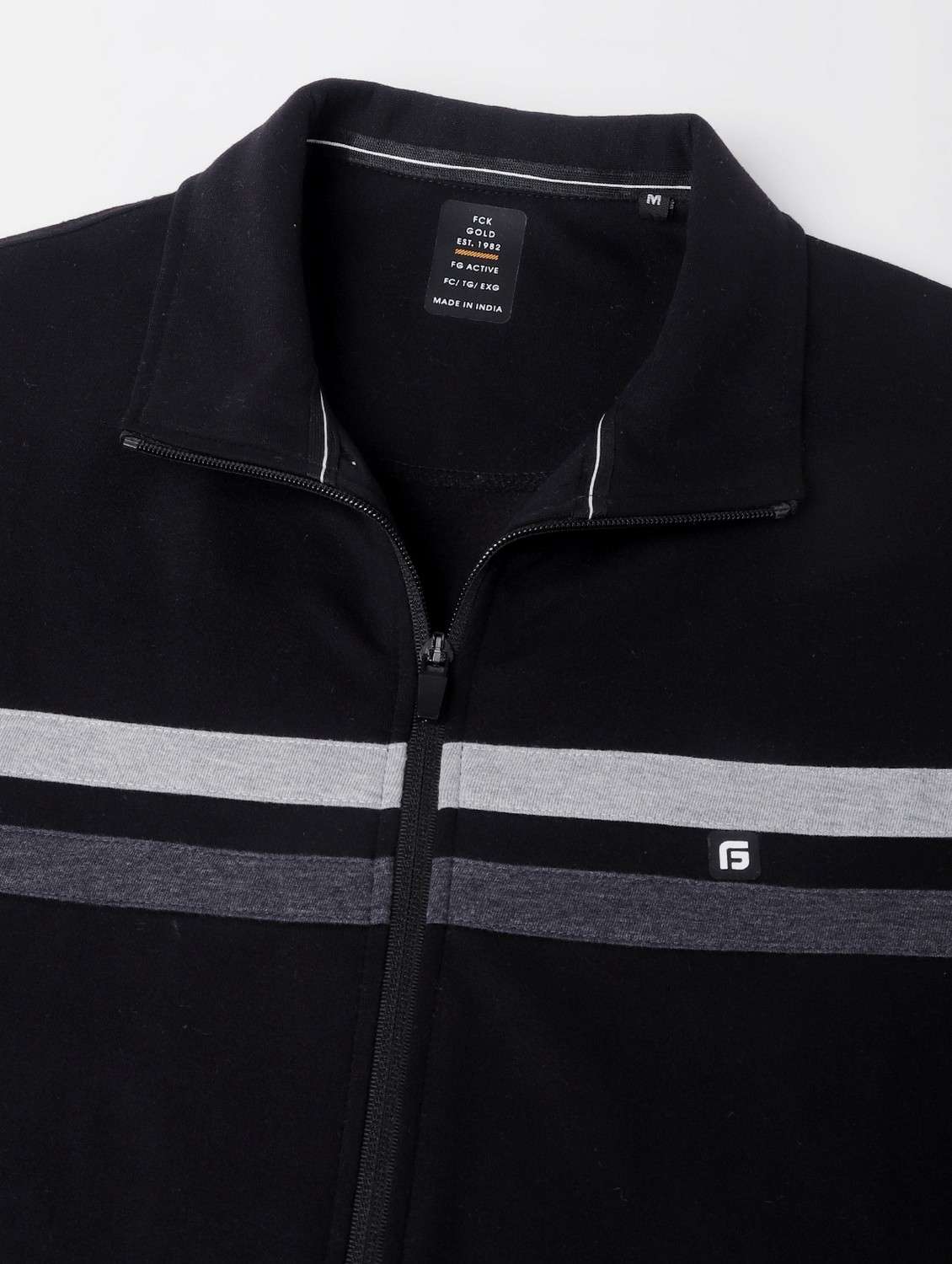 men tapered stand collar full length track suit - 21765041 -  Standard Image - 7