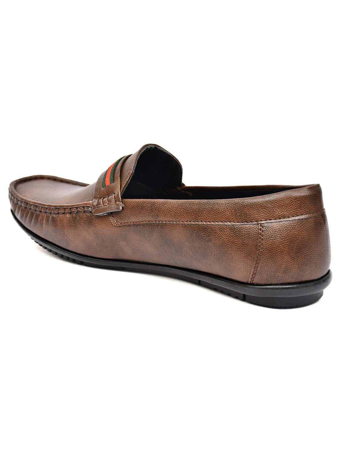 men brown slip on horsebit loafer - 21765117 -  Standard Image - 2