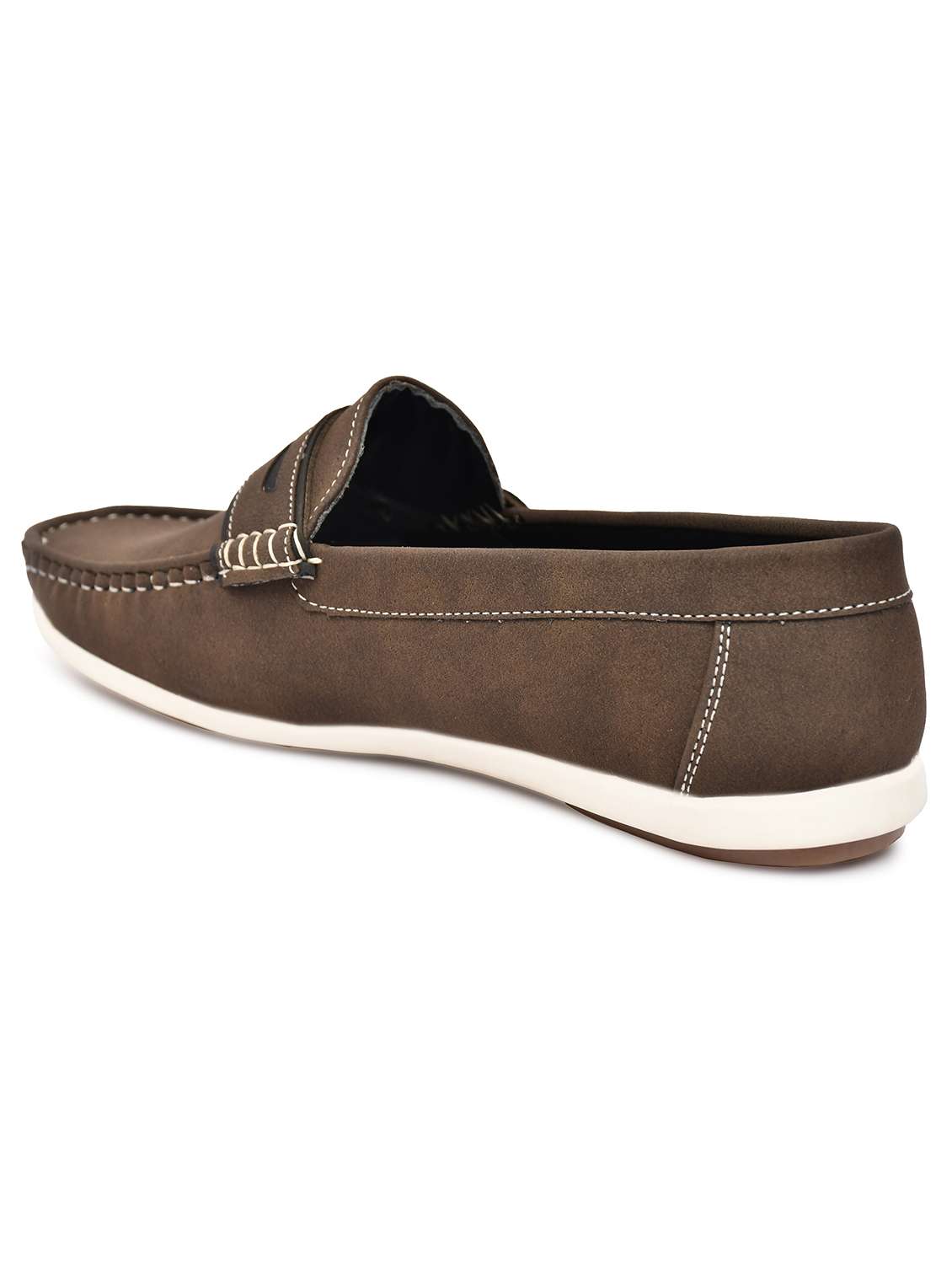 men brown slip on loafer - 21765123 -  Standard Image - 2