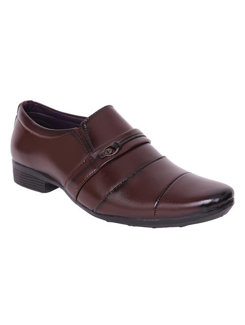 men brown slip on slip on - 21765331 -  Standard Image - 0