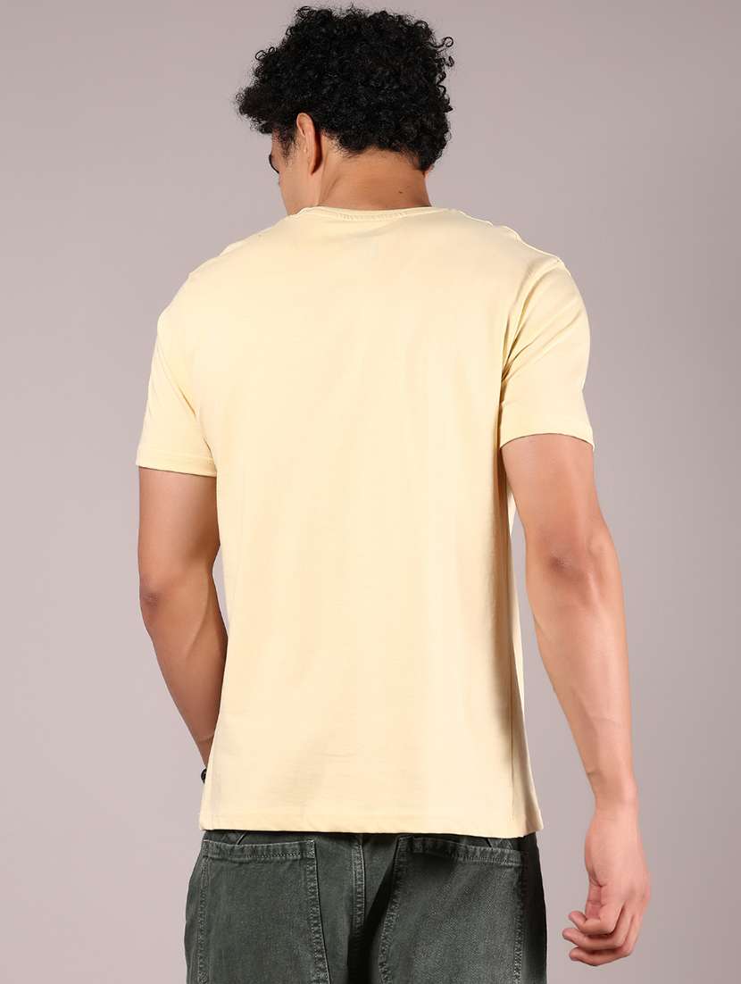 men front print round neck regular fit t-shirt - 21765352 -  Standard Image - 2