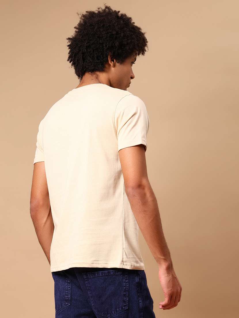 men printed short sleeve regular fit t-shirt - 21765353 -  Standard Image - 2