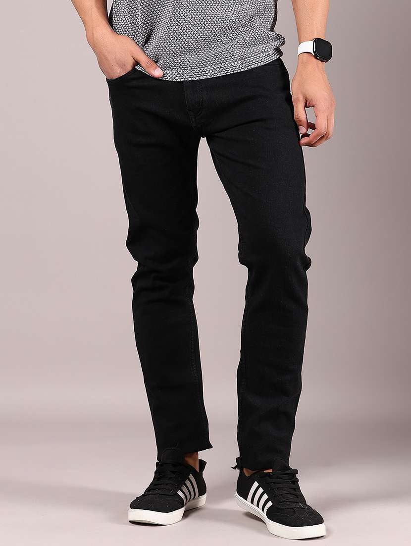 men solid mid rise slim fit jean - 21765393 -  Zoom Image - 0