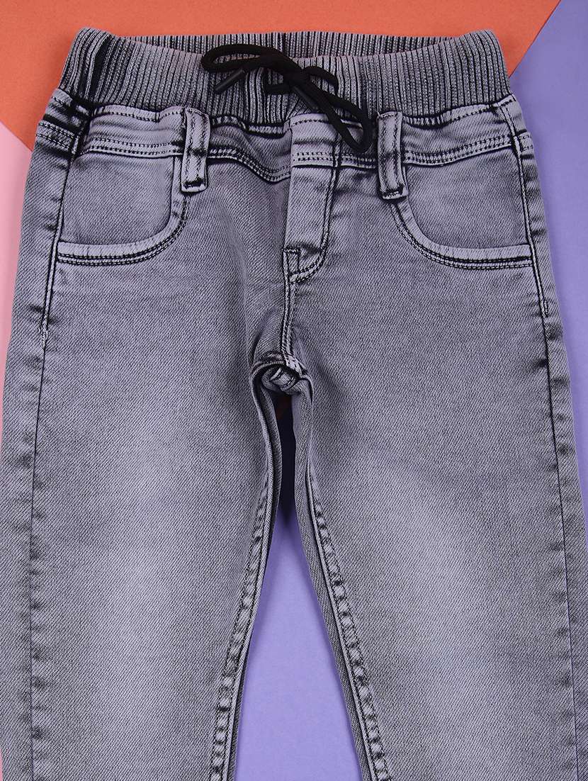 boys solid mid rise slim fit jean - 21765415 -  Standard Image - 2