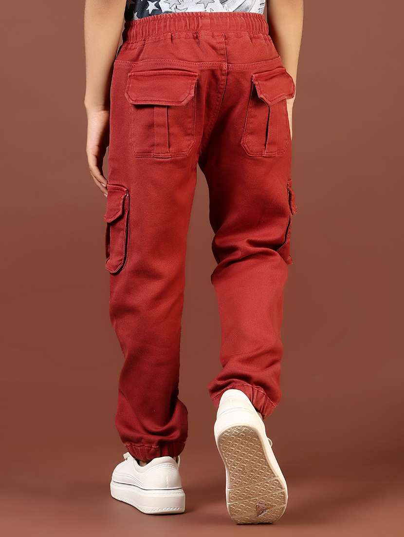 boys rust mid rise plain jogger cargo - 21765442 -  Standard Image - 2
