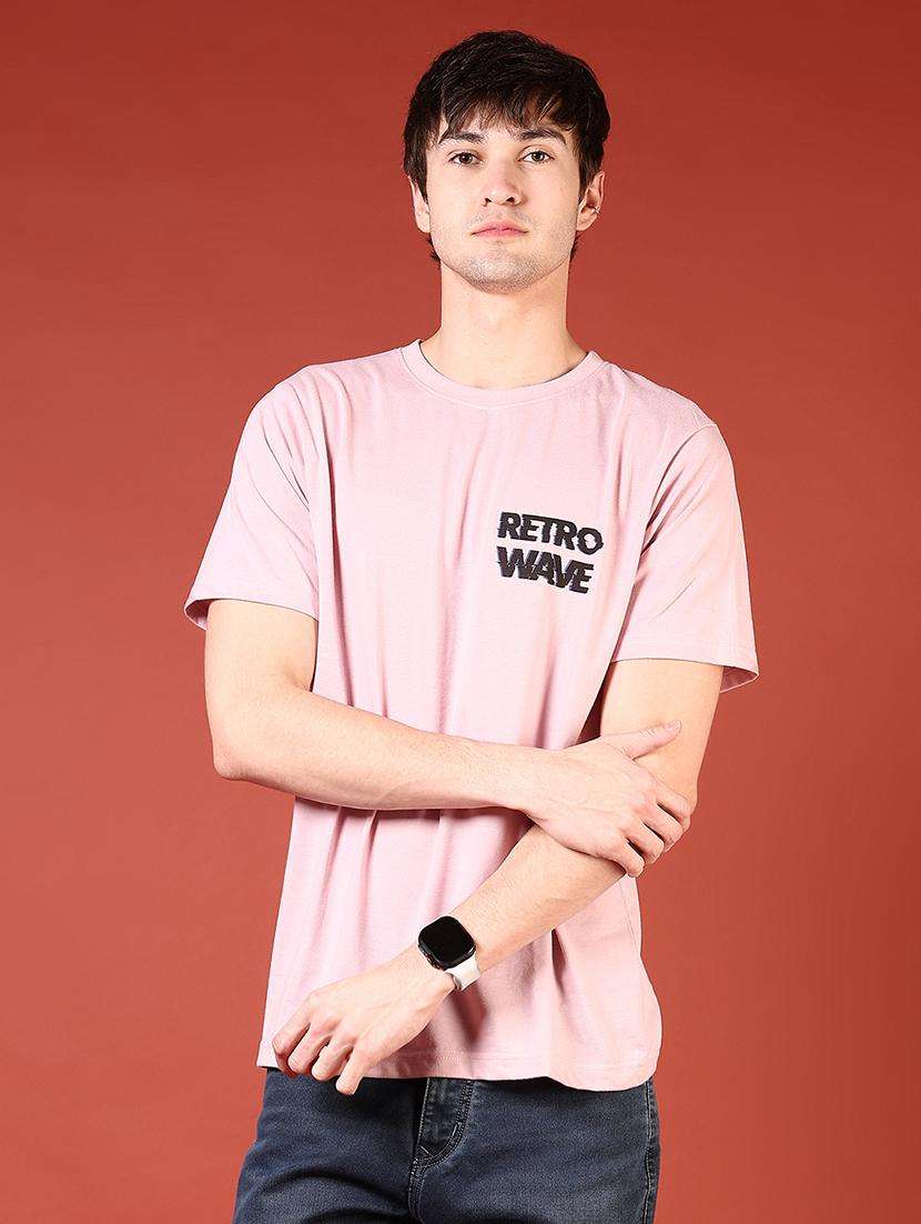 men front & back print round neck regular fit t-shirt - 21765501 -  Standard Image - 2
