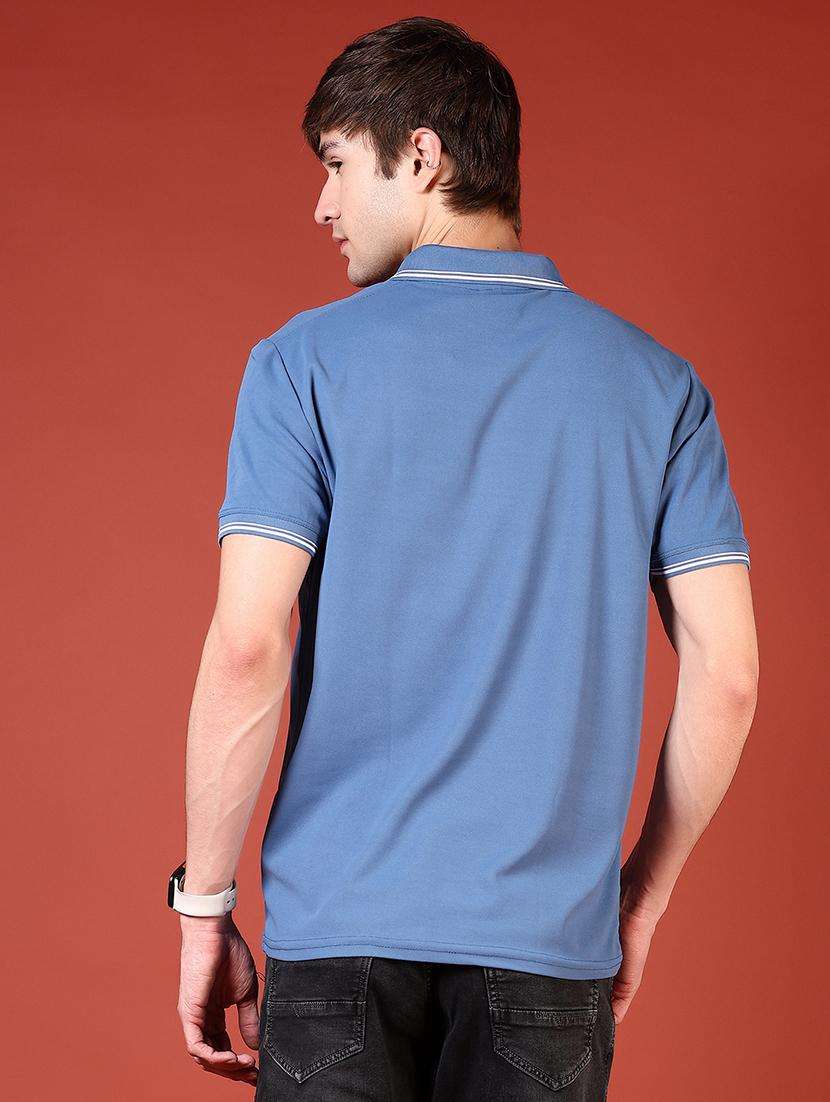men solid short sleeve regular fit polo t-shirt - 21765582 -  Standard Image - 2