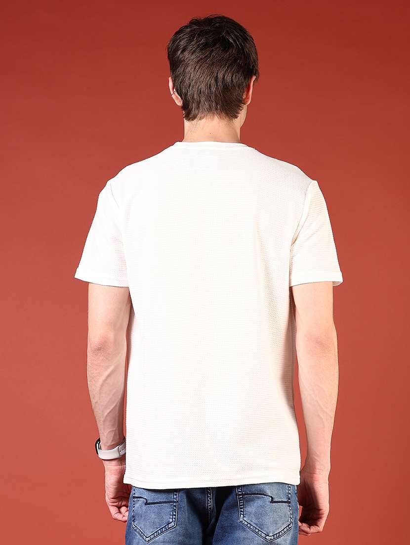 men off white short sleeve regular fit t-shirt - 21765597 -  Standard Image - 2