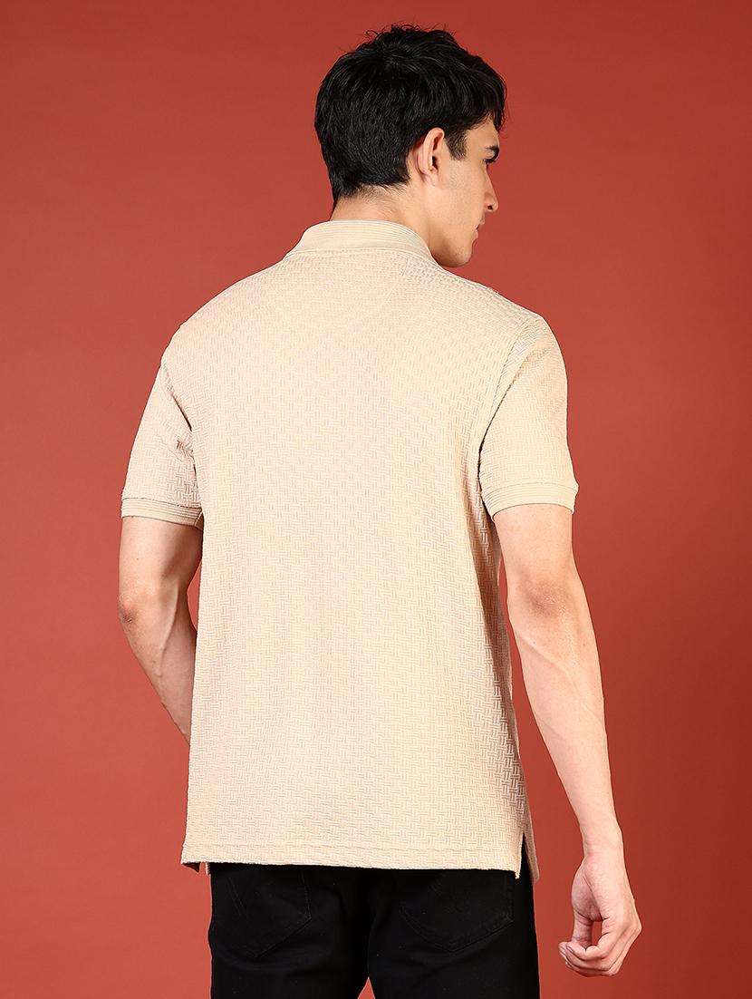 men self design short sleeve regular fit polo t-shirt - 21765598 - Standard Image - 2