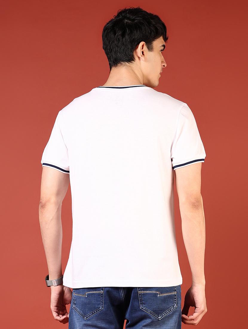 men white short sleeve regular fit t-shirt - 21765606 - Standard Image - 2